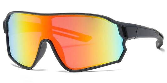 5252 - Sports One Piece Plastic Sunglasses