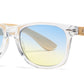 5258 Bamboo - Classic Horn Rimmed  Bamboo Temple Plastic Sunglasses