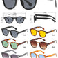 5259 - Round Frame with Key Hole Bridge Plastic Sunglasses