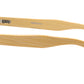 5259 Bamboo - Round Plastic Frame with Key Hole Bamboo Temple Sunglasses