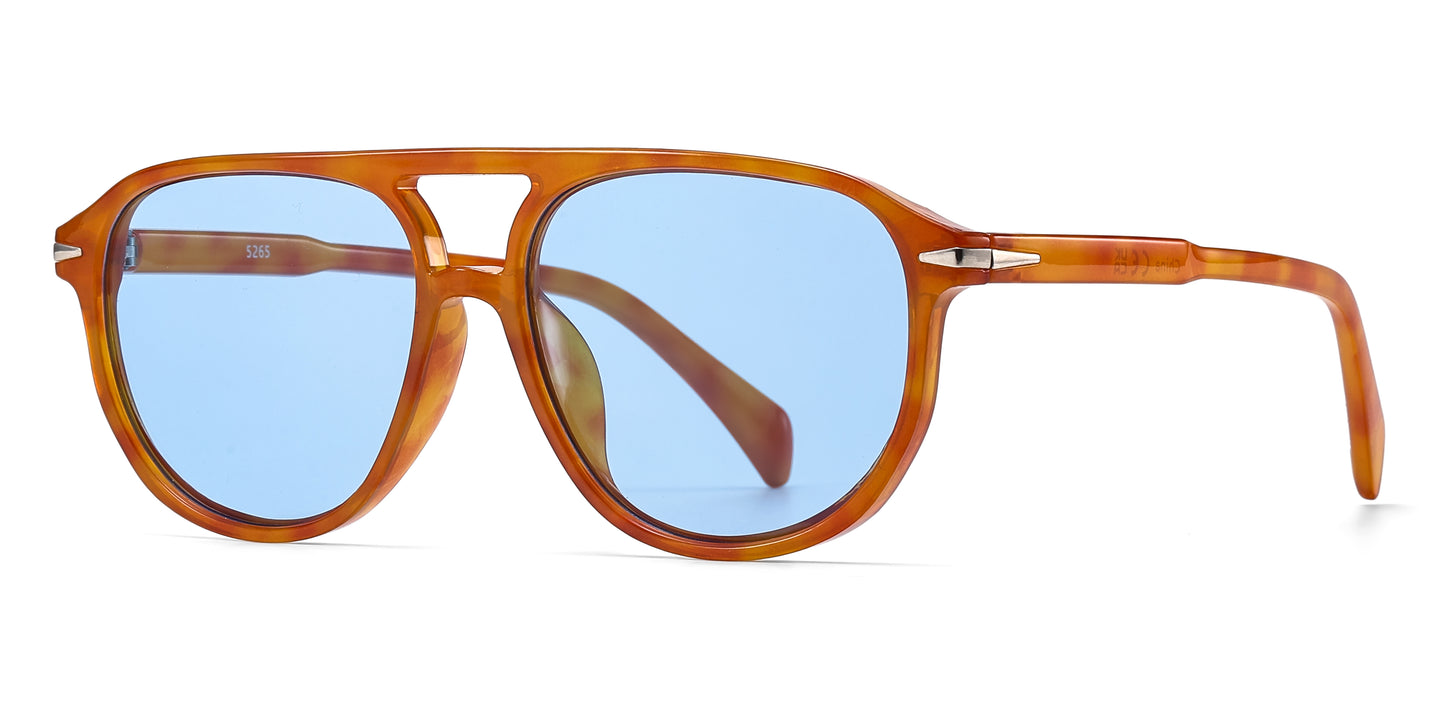 5265 - Modern Aviator Plastic Sunglasses