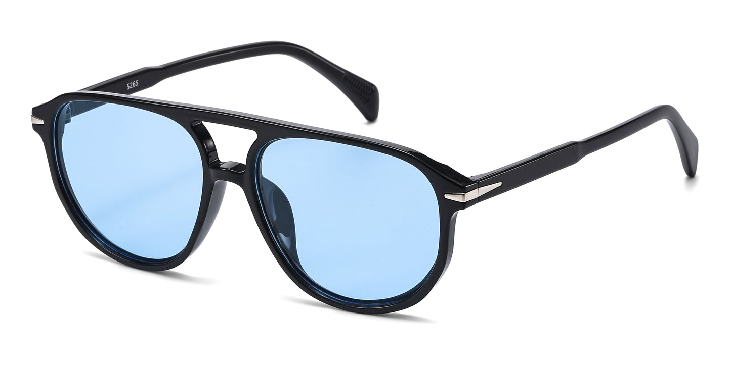 5265 - Modern Aviator Plastic Sunglasses
