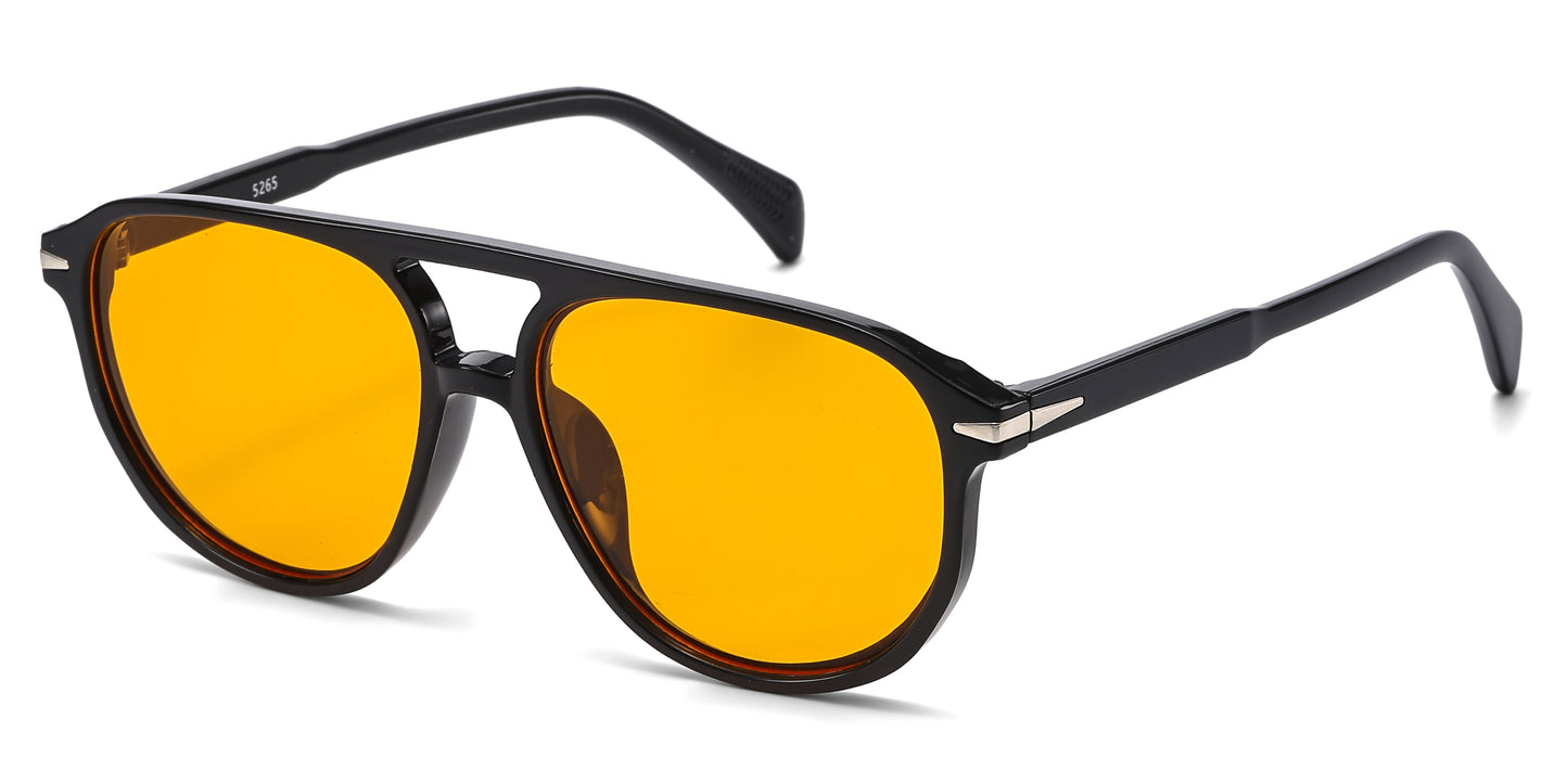 5265 - Modern Aviator Plastic Sunglasses