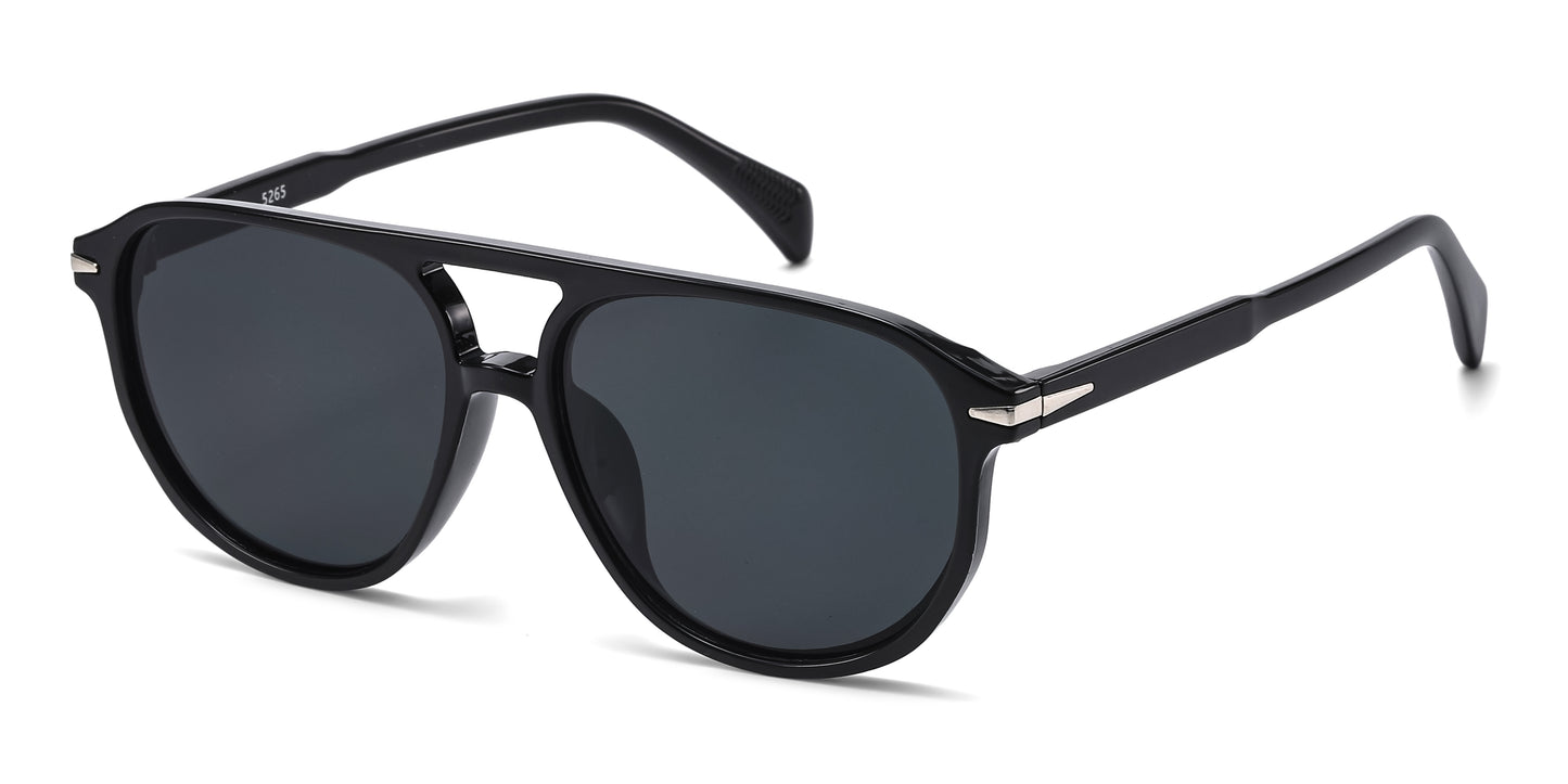 5265 - Modern Aviator Plastic Sunglasses