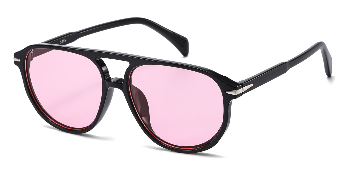 5265 - Modern Aviator Plastic Sunglasses