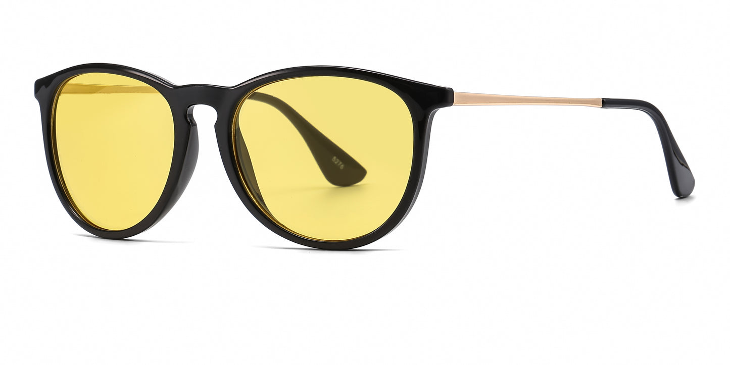 5276 - Fashion Plastic Round Key Hole Sunglasses