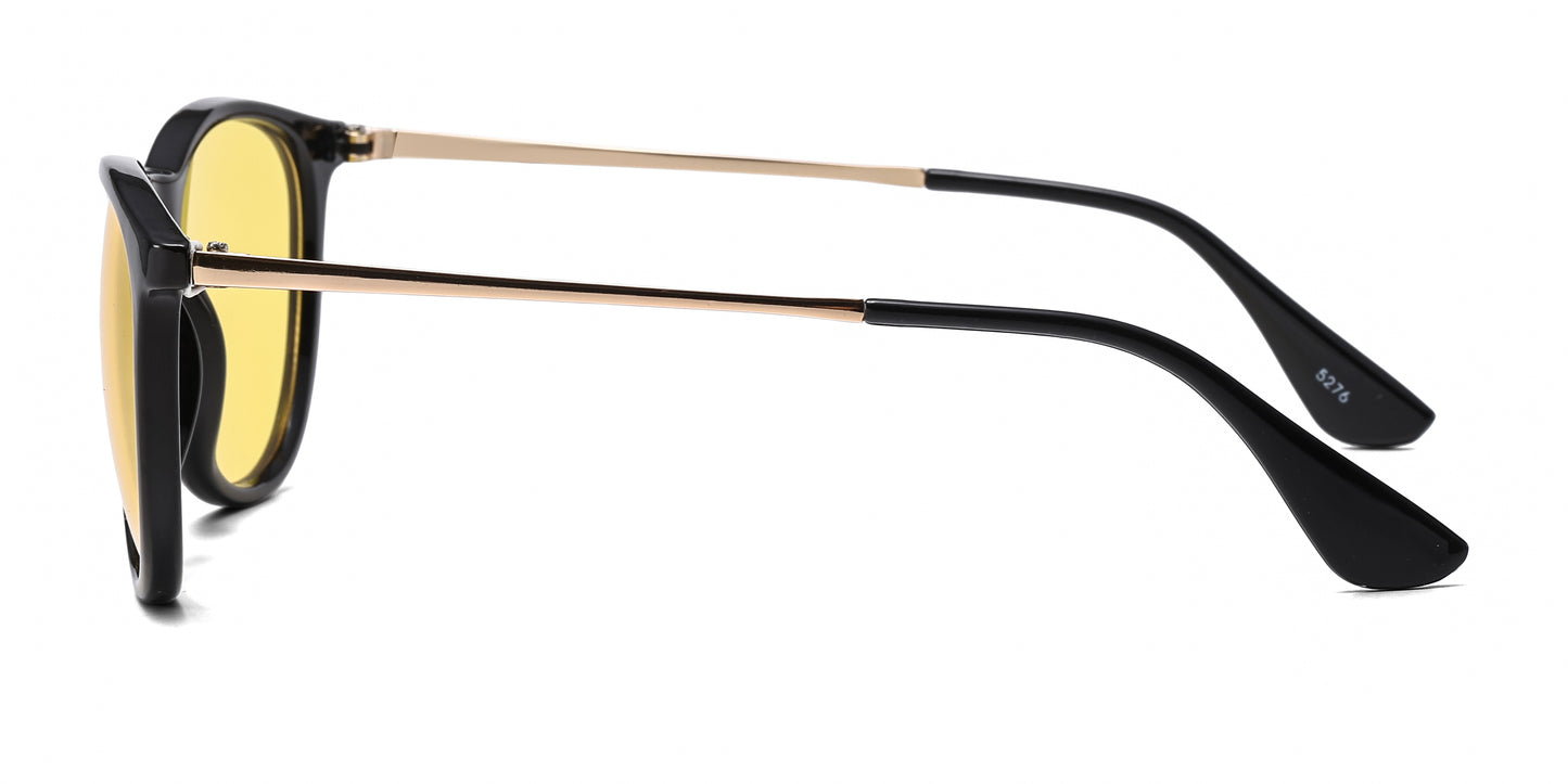 5276 - Fashion Plastic Round Key Hole Sunglasses