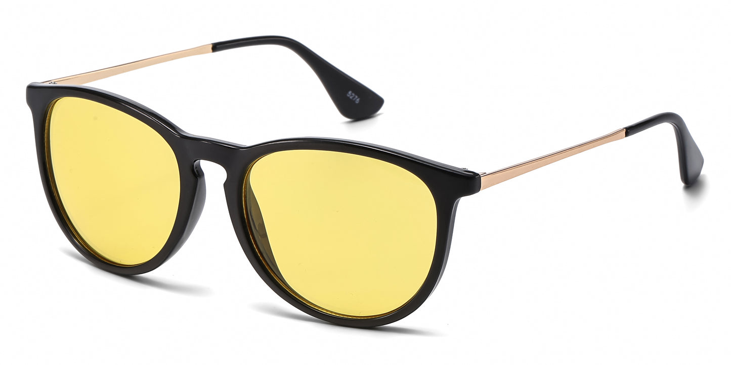 5276 - Fashion Plastic Round Key Hole Sunglasses