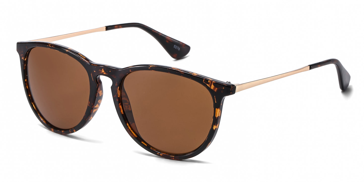 5276 - Fashion Plastic Round Key Hole Sunglasses