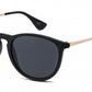 PL 7823 A - Round Frame with Key Hole Bridge Plastic Polarized Sunglasses