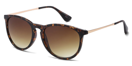 5276 - Fashion Plastic Round Key Hole Sunglasses