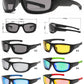 5282 - Men Sport Padded Wrap Around Plastic Sunglasses