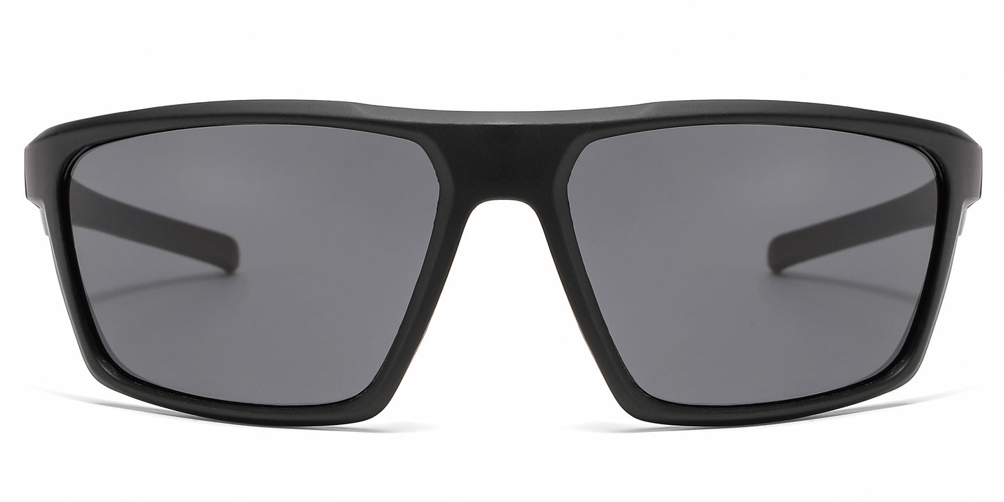 5283 - Color Mirror Lens Plastic Sport Sunglasses