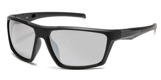 5283 - Color Mirror Lens Plastic Sport Sunglasses