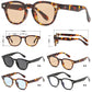 5284 - Round Frame with Key Hole Bridge Plastic Sunglasses