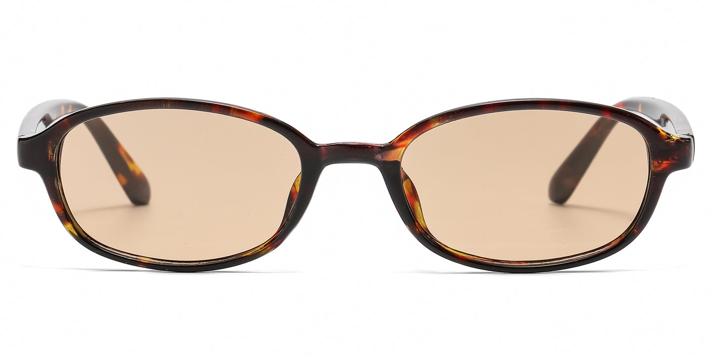 5286 - Small Oval Fashion Plastic Sunglasses