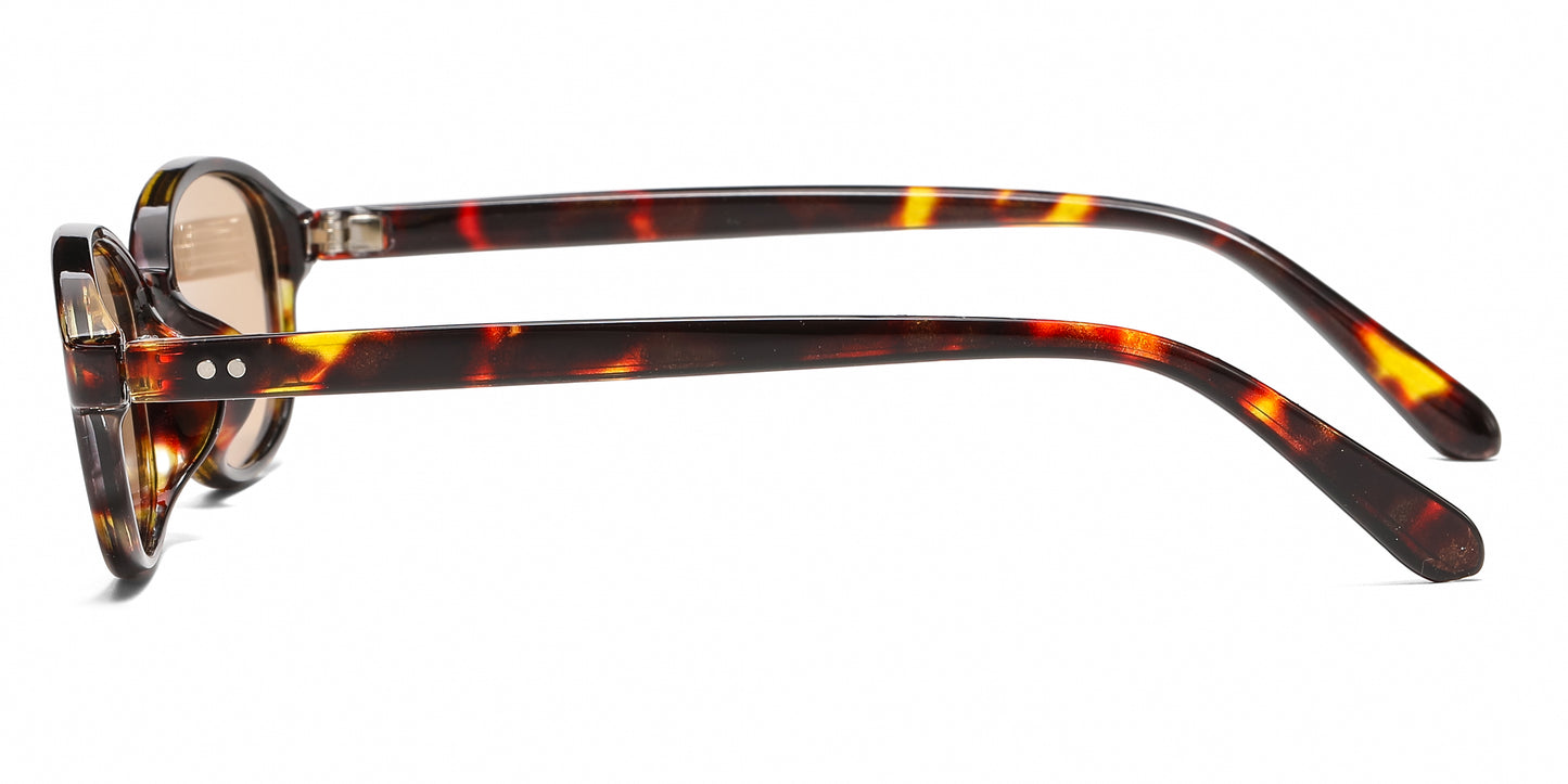 5286 - Small Oval Fashion Plastic Sunglasses