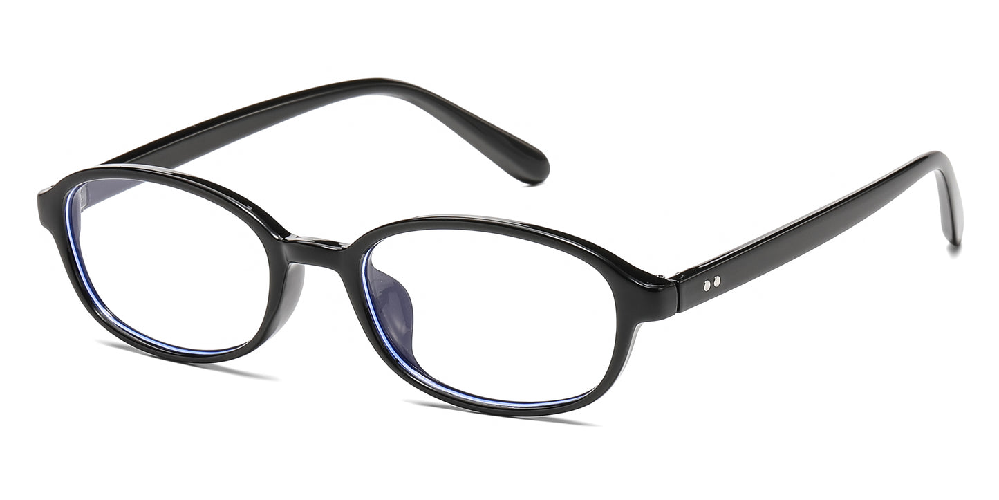5286 - Small Oval Fashion Plastic Sunglasses