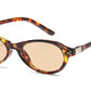 5288 - Classic Small Vintage Oval Plastic Sunglasses