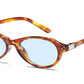 5288 - Classic Small Vintage Oval Plastic Sunglasses