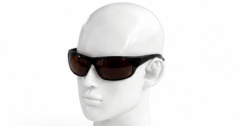 PL 5323 - Men Sport Wrap Around Plastic Sunglasses