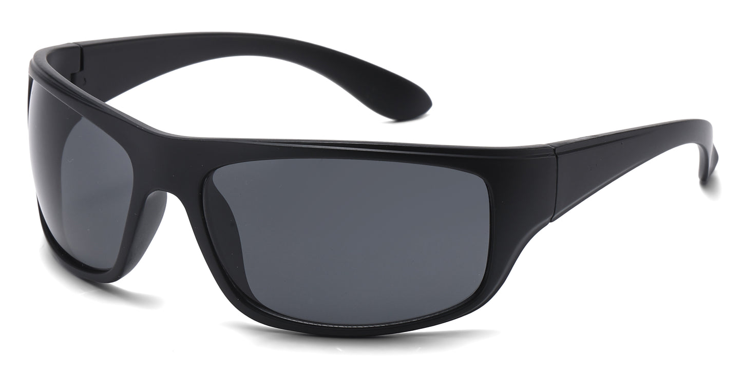 5323 - Classic Sport Wrap Around Plastic Sunglasses