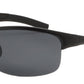 XD PL 384 - Polarized Full Aluminum- Rectangular Semi Rimless Sunglasses