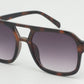 6602 - Square Aviator Plastic Sunglasses