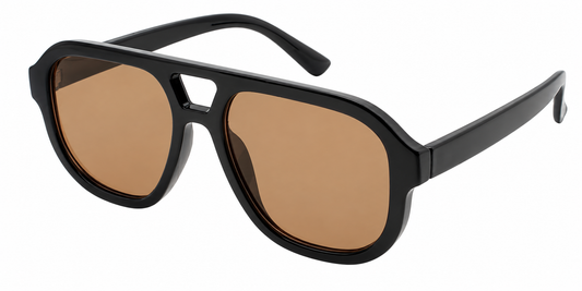 6603 - Modern Square Aviator Plastic Sunglasses
