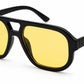 6603 - Modern Square Aviator Plastic Sunglasses