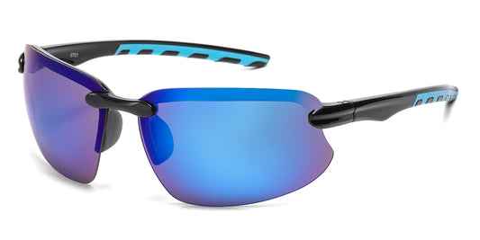 6701 - Rimless Sport Men Plastic Sunglasses