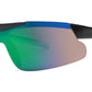 6702 - Men Sport Semi Rimless One Piece Lens Plastic Sunglasses