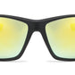 6703 - Rectangular Men Sport Plastic Sunglasses