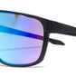 6805 - One Piece Lens Plastic Shield Sunglasses with Color Mirrored Lens