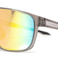 6805 - One Piece Lens Plastic Shield Sunglasses with Color Mirrored Lens