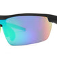 6827 - Sports Semi Rimless One Piece Lens Plastic Sunglasses