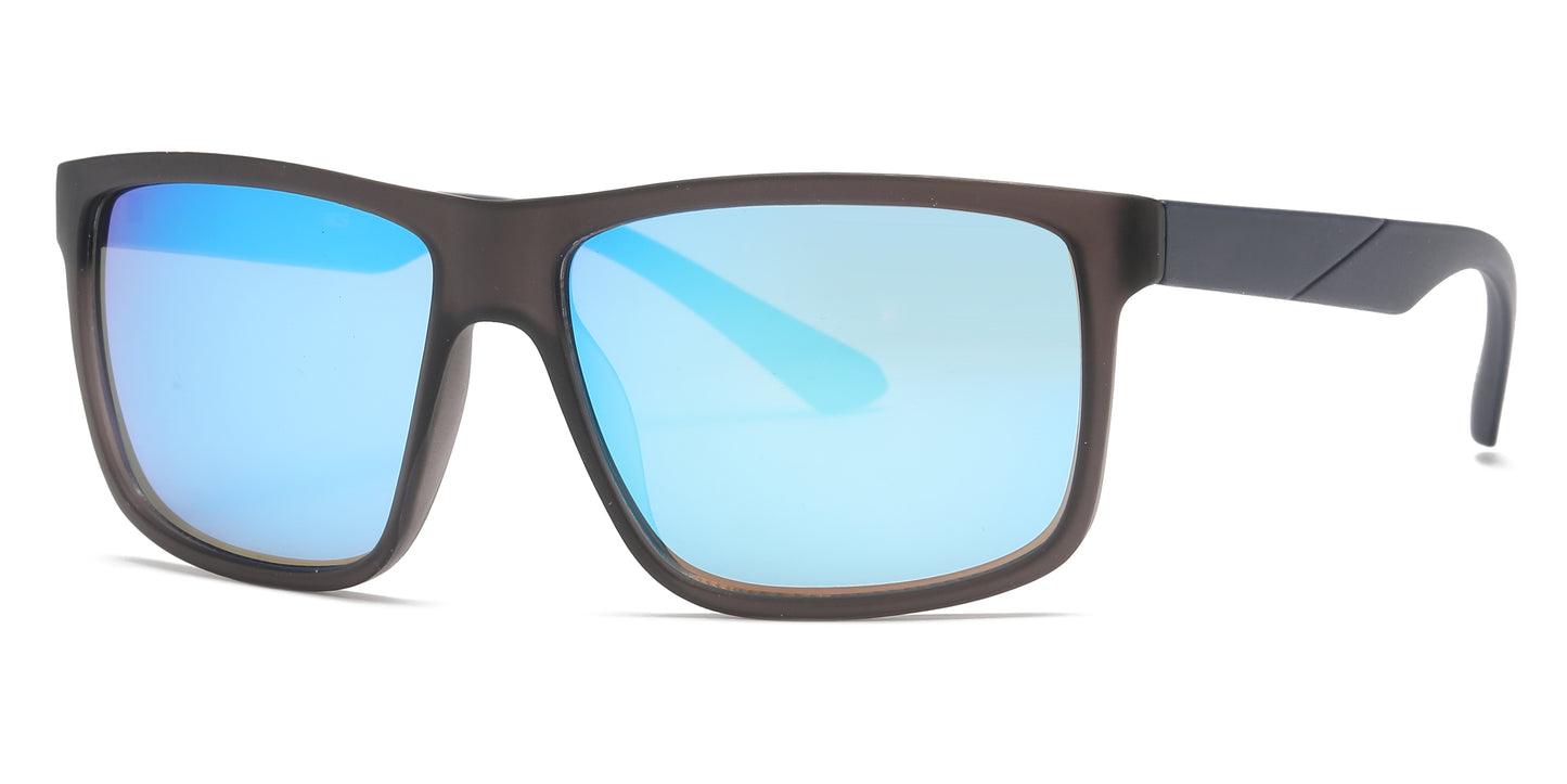 6829 - Classic Square Sports Plastic Sunglasses