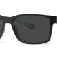 6841 - Rectangular Men Sport Plastic Sunglasses with Color Mirror Lens