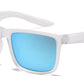 6850 - Classic Sport with Color Mirror Lens Plastic Sunglasses