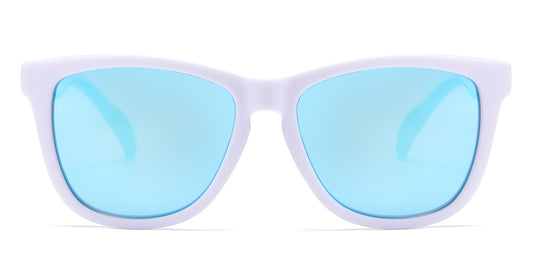 6852 - Classic Sport with Color Mirror Lens Plastic Sunglasses