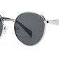 7027 - Round Thick Metal Fashion Sunglasses