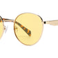 7027 - Round Thick Metal Fashion Sunglasses