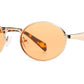 8185 - Small Round Thick Metal Fashion Sunglasses