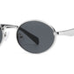 8184 - Small Round Thick Metal Fashion Sunglasses