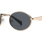 8184 - Small Round Thick Metal Fashion Sunglasses