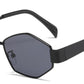 7029 - Hexagon Retro Metal Sunglasses