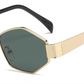 7029 - Hexagon Retro Metal Sunglasses