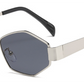 7029 - Hexagon Retro Metal Sunglasses