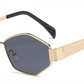 7029 - Hexagon Retro Metal Sunglasses