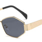 7029 - Hexagon Retro Metal Sunglasses